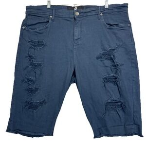 Jordan Craig Men's Denim Shorts‎ Blue Distressed  sz 42x 13 Skater Fashion